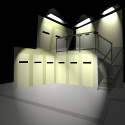Macbeth set design for main cell block IYT